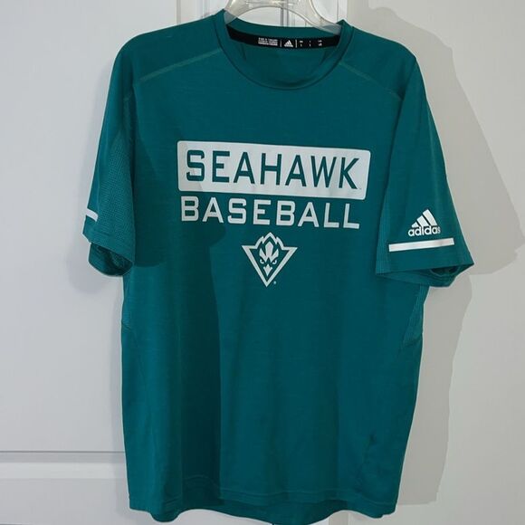 Team Issue UNCW Seahawks Baseball Josh Harvey stretch poly warm up shirt Jersey - Picture 1 of 3